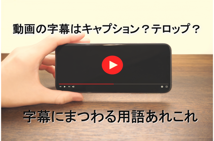 B-280_動画の字幕はキャプション？テロップ？字幕にまつわる用語あれこれ